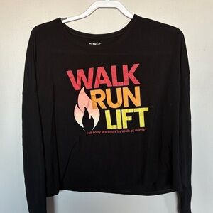 Old Navy Active Black Long Sleeve Shirt Size L